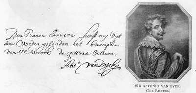 Écriture et signature de Van Dyck, 14 août 1636 - Anthony van Dyck