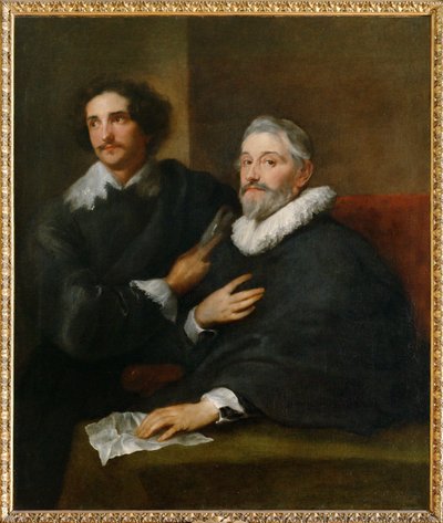 Portaits de deux tailleurs de pierres précieuses (peinture sur toile) - Anthony van Dyck