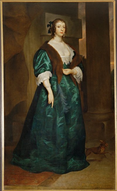 Portrait posthume de Mary Fielding (peinture sur toile) - Anthony van Dyck