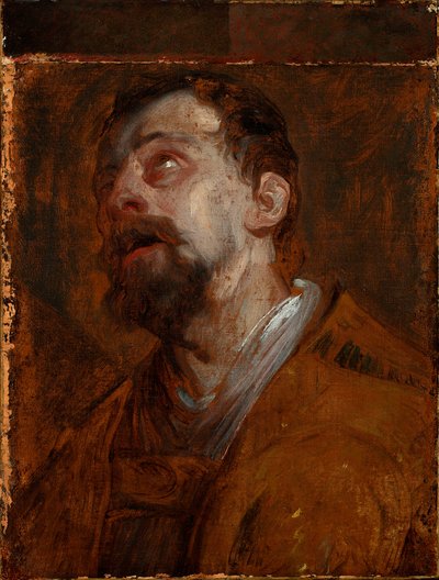 Étude de la tête de saint Hubert (?) - Anthony van Dyck