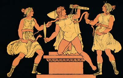 Oreste poursuivi par les Furies, 1880 - Antique