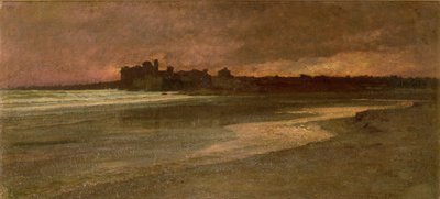 Nettuno, soirée sur la plage - Antoine Auguste Ernest Herbert or Hebert