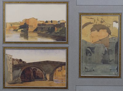 Le Tibre, Cloaca Maxima et Ponte Rotto - Antoine Auguste Ernest Herbert or Hebert