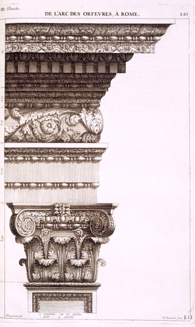 Arc des orfèvres et argentiers, Rome, 1682 - Antoine Babuty Desgodets