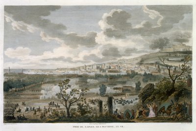 La capture de Naples, 2 Pluviôse, An 7 (23 janvier 1799) gravée par Jean Duplessi-Bertaux (1747-1819) - Antoine Charles Horace Vernet