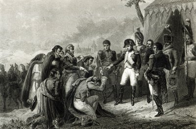 Les Espagnols vaincus prosternés devant Napoléon avant son entrée à Madrid, décembre 1808 - Antoine Charles Horace Vernet