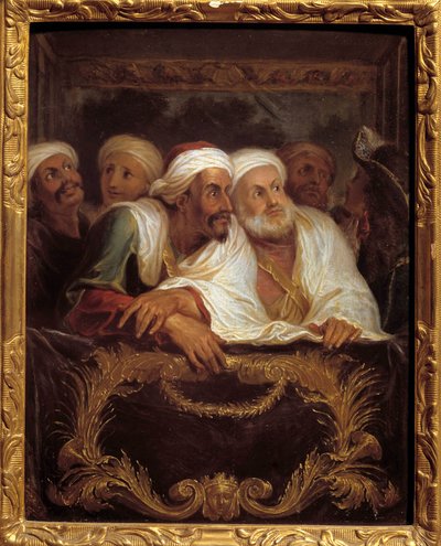 Ambassadeur marocain Mohamed Temin assistant à un spectacle dans une loge de la comédie italienne à Paris en février 1682 - Antoine Coypel