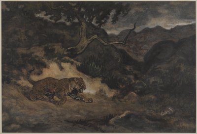Jaguar découvrant un serpent - Antoine Louis Barye
