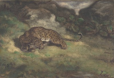 Léopard et Serpent - Antoine Louis Barye