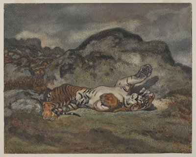 Tigre roulant - Antoine Louis Barye