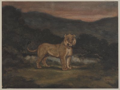 Lionne debout - Antoine Louis Barye