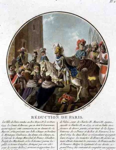 La capture de Paris en 1594, gravé par Louis Roger - Antoine Louis Francois (after) Sergent Marceau