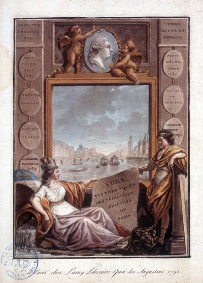 Paris vu de Lamy, librairie quai des Augustins - Antoine Louis Francois Sergent Marceau