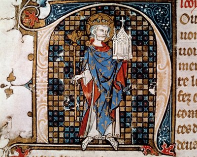 Portrait en pied de Saint Louis (ou Louis IX) - Antoine Verard