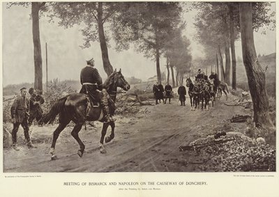 Rencontre de Bismarck et Napoléon sur la chaussée de Donchery - Anton Alexander von Werner