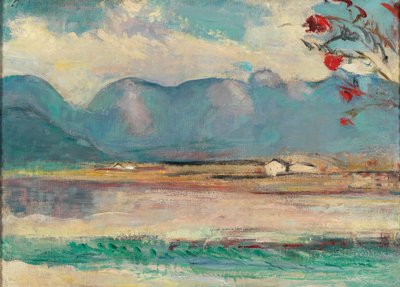 Paysage de Pinzgau avec la mer de pierres, vers 1916 - Anton Faistauer