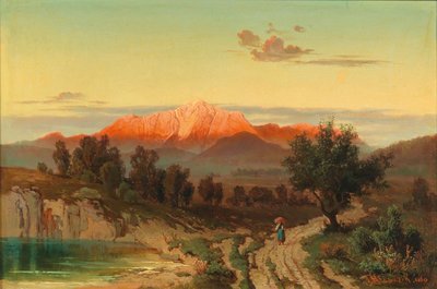 Coucher de soleil sur le Hoher Göll - Anton Hlavacek