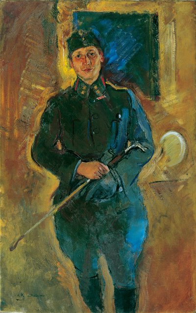 Otto von Aichelburg-Zossenegg en tant que lieutenant de cavalerie - Anton Kolig