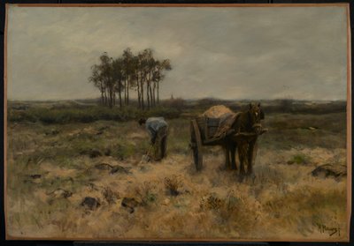 Creuser le sable, ou Le chariot de sable, vers 1875 - Anton Mauve