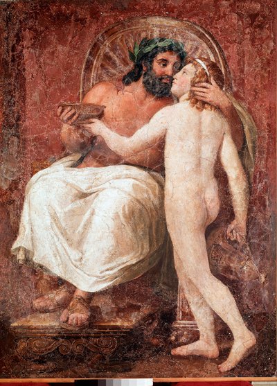 Jupiter et Ganymède (fresque sur toile par Anton Raphael Mengs, 18e siècle) - Anton Raphael Mengs