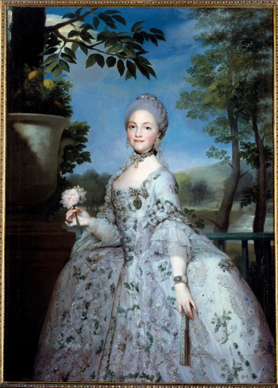 Portrait de Marie Louise de Parme, princesse des Asturies - Anton Raphael Mengs