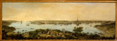 Vue du port de Mahon, Minorque - Anton Schranz