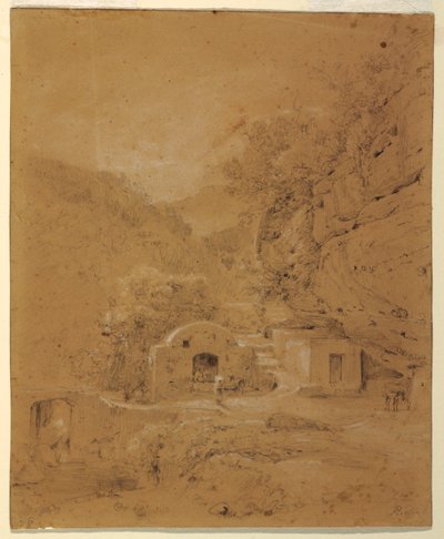 Vue paysagère entre Naples et Salerne - Anton Sminck Pitloo