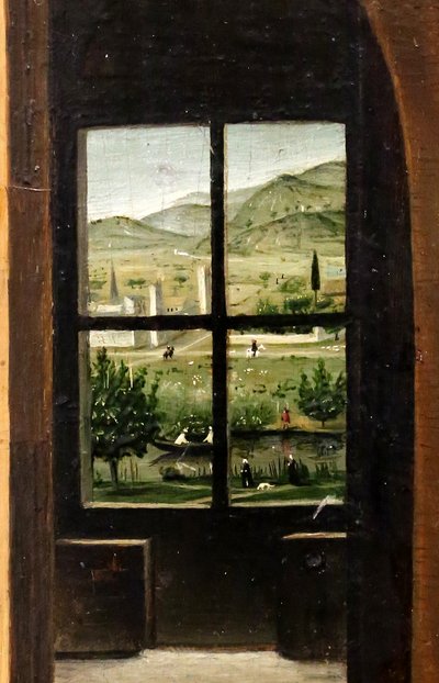 Saint Jérôme dans son cabinet de travail, détail, vers 1475 (huile sur panneau) - Antonello da Messina