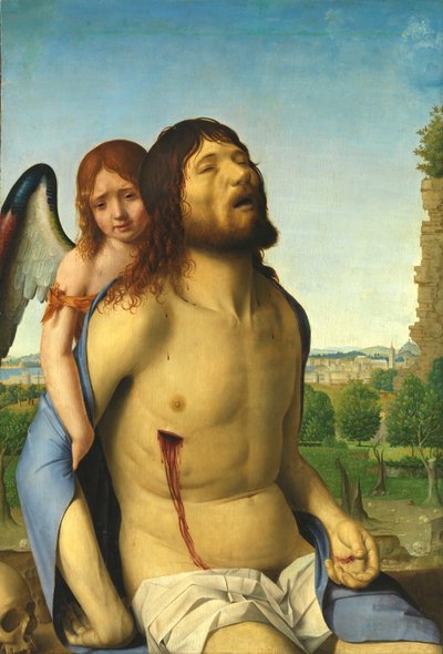 Le Christ mort soutenu par un ange - Antonello da Messina