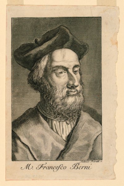 Portrait de Francesco Berni (c. 1497-1535) - Antonio Baratta