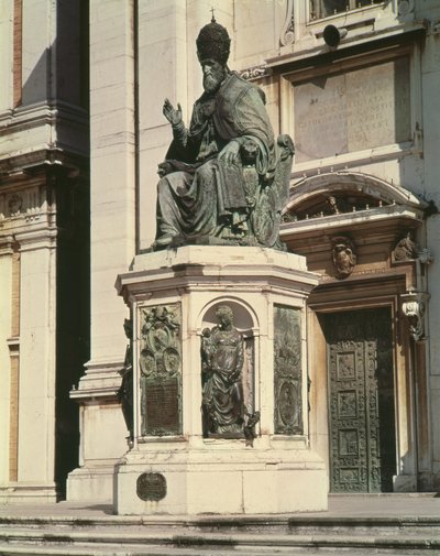 Monument au pape Sixte V devant la basilique de Loreto - Antonio Calcagni