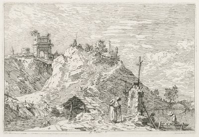 Vues : Un pèlerin en prière - Antonio Canaletto