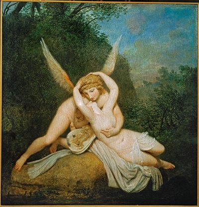 Amor et Psyché ... (peinture sur toile) - Antonio Canova