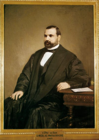 Portrait de Nicolas Maria Rivero (1814-1878), homme politique espagnol et chef du Parti démocratique - Antonio Gisbert