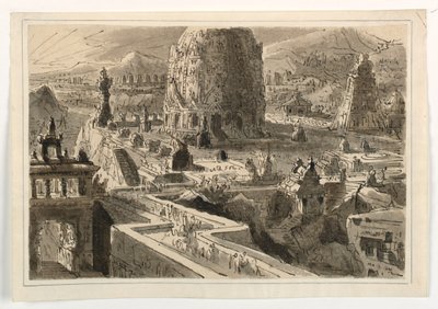 Décor de scène, Ville orientale - Antonio Giuseppe Basoli