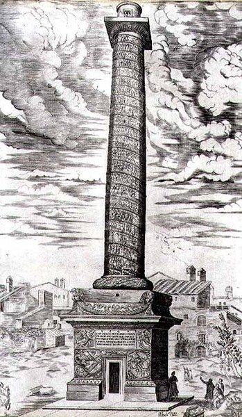 Colonne de Trajan à Rome célébrant les campagnes de l