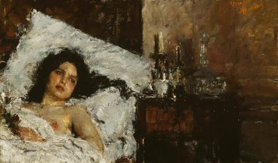Repos, vers 1887 - Antonio Mancini