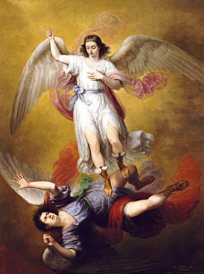 Espagnol : La caída de Luzbel La chute de Lucifer - Antonio María Esquivel