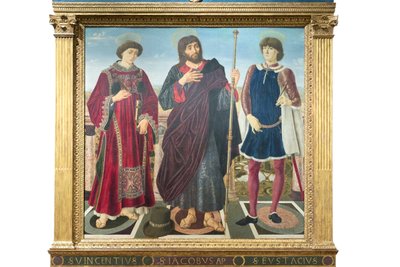 Saint Vincent, saint Jacques et saint Eustache - Antonio Pollaiolo