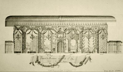 Conception de la salle ovale dans le palais d