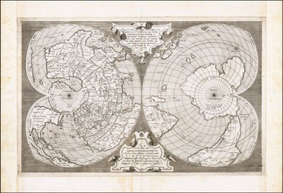 Double carte cordiforme du monde, par Antonio Salamanca - Antonio Salamanca