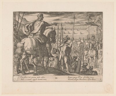Alexandre le Grand instruisant les soldats macédoniens - Antonio Tempesta