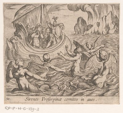 Les sirènes (Metamorphoseon sive transformationum, Metamorfosen van Ovidius) - Antonio Tempesta