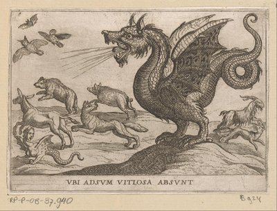 Un dragon chasse d