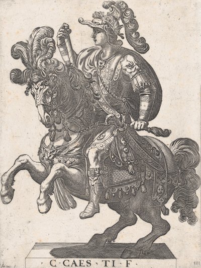 Empereur Gaius à cheval, de 