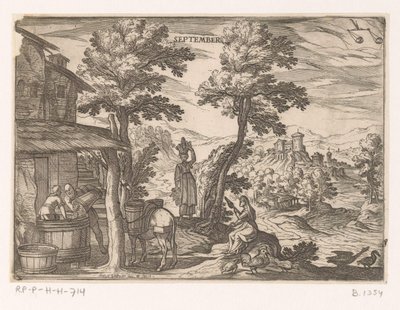 Septembre : fabrication du vin (Les douze mois, partie 2) - Antonio Tempesta