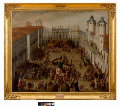 Tournoi sur la Piazza del Castello, Turin, 1620 - Antonio Tempesta