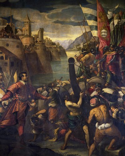 Conquête de Tyr par les Vénitiens et les Croisés - Antonio Vassilacchi