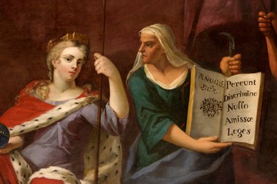 Reine Anne en Britannia, avec une prophétesse (détail) - Antonio Verrio