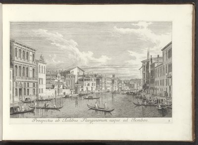 Vue sur le Grand Canal et le Palazzo Flangini à Venise - Antonio Visentini